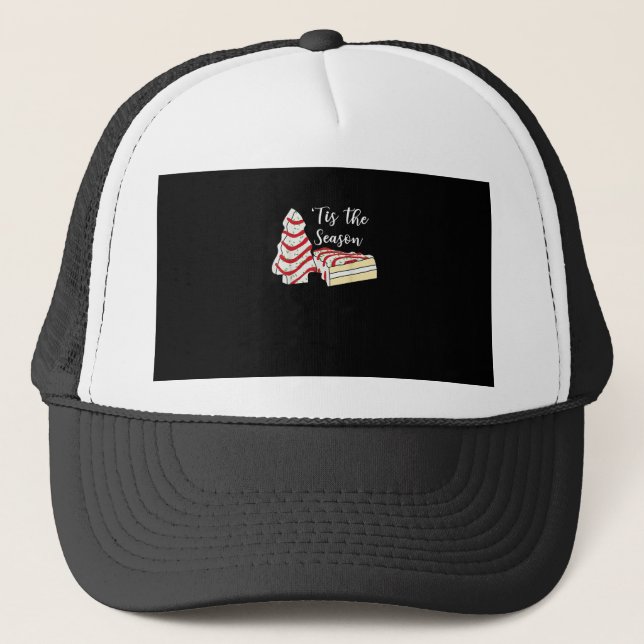 Tis Season Christmas Tree Costume Funny Graphic Trucker Hat (Front)