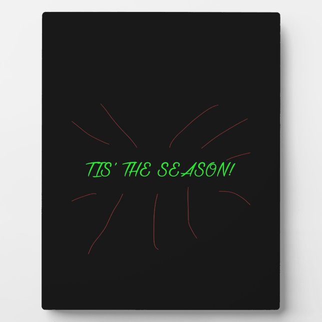 Tis Season Collection Graphic Minimal Clean Plaque (Front)