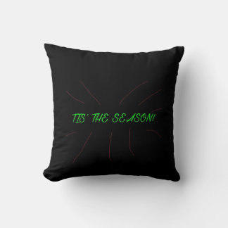 Tis Season Collection Graphic Minimal Clean Throw Pillow