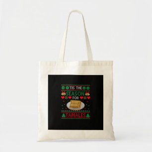 Tis Season For Tamales Funny Christmas Food Tote Bag