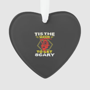 Tis Season Get Scary Grim Reaper Halloween Ornament