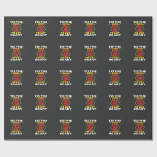 Tis Season Get Scary Grim Reaper Halloween Wrapping Paper
