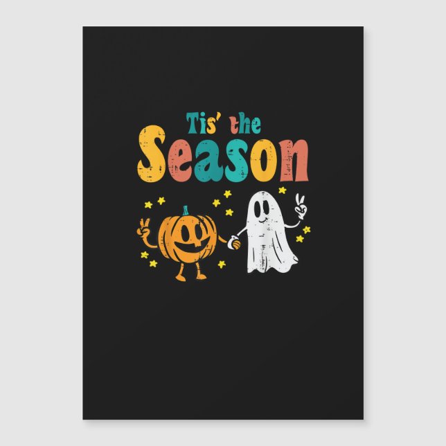 Tis Season Pumpkin Leaf Latte Fall Softball (Front)