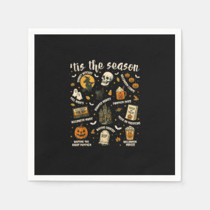 Tis Season Santa Hat Retro Vintage Napkin