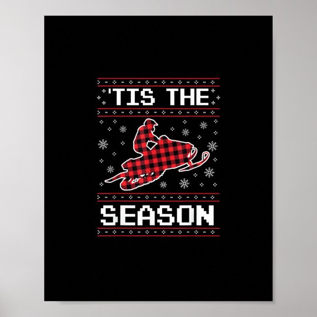 Tis Season Soccer Pumpkin Autumn Fall Thanksgiving Poster (Front)