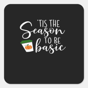 Tis Season To Engaged Engagement Announcement Square Sticker