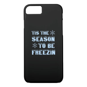 Tis Season To Freezing Holiday Christmas Retro Sty Case-Mate iPhone Case