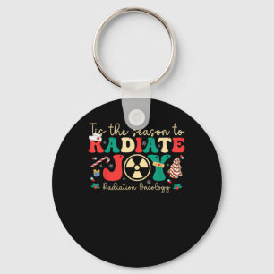 Tis Season To Joy Radiation Oncology Christmas Keychain