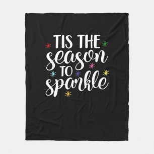 Tis Season To Sparkle Aesthetic Classic Fleece Blanket