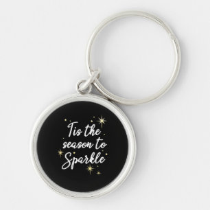 Tis Season To Sparkle Christmas Keychain