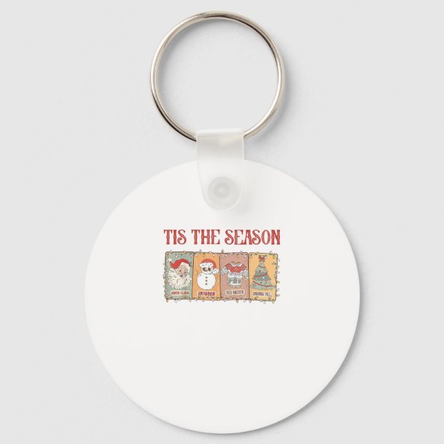 Tis Seasoning Crawfish Boil Seafood Party Lobster Keychain (Front)