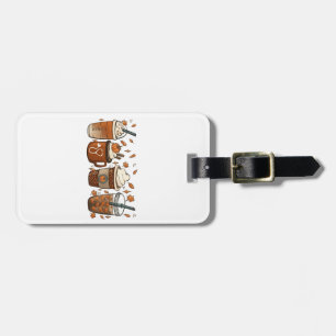 Tis the Latte Season Pumpkin Spice Coffee Autumn  Luggage Tag