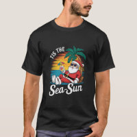 Tis The Sea Sun Santa Beach Christmas In Juy