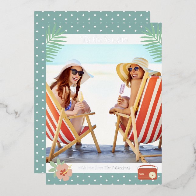 'Tis The Sea-sun Tropical Beach Summer Christmas (Front/Back)