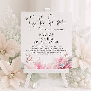 Tis the season Advice for Bride Bridal Shower Poster