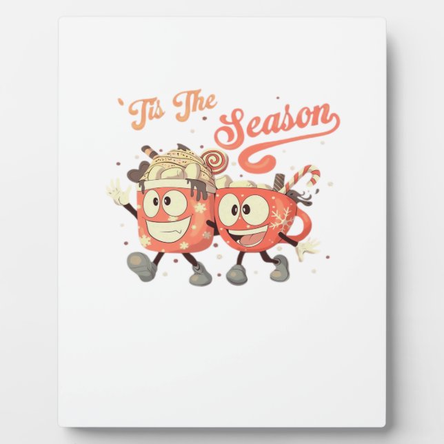 Tis The Season Art Treats With Retro Charm Plaque (Front)