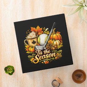 Tis The Season Autumn Golf Pumpkin Spice Coffee Binder