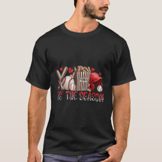 Tis The Season Baseball Game Day Sports Fan Baseba T-Shirt
