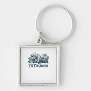 Tis The Season Boo Couquette Halloween Spooky Seas Keychain
