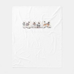 Tis The Season Boo Halloween Reading Books Lover T Fleece Blanket