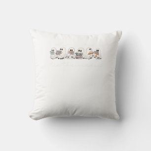 Tis The Season Boo Halloween Reading Books Lover T Throw Pillow