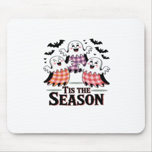 Tis The Season Chequered Halloween Mouse Pad