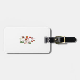Tis The Season Christmas Acrylic Block Luggage Tag