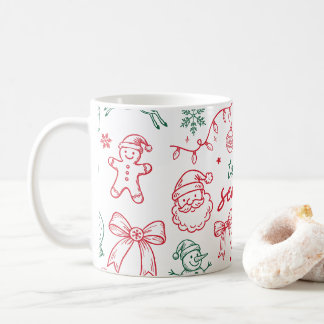 Tis the Season - Christmas Doodle Coffee Mug