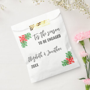 Tis The Season Christmas Engagement Party Favour Bag