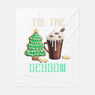 Tis The Season Christmas Fleece Blanket