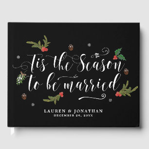 Tis the season christmas holidaywedding guestbook