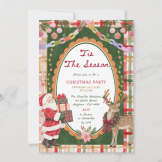 Tis the Season Christmas Party Invitation