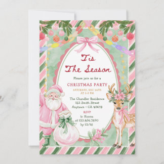 Tis the Season Christmas Party Invitation