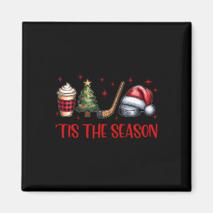 Tis The Season Christmas Santa Coffee Xmas Tree Ic Magnet