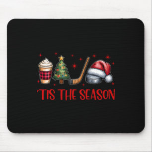 Tis The Season Christmas Santa Coffee Xmas Tree Ic Mouse Pad
