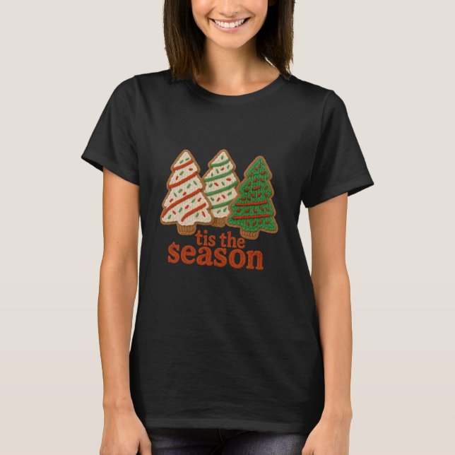 Tis The Season Christmas T-Shirt – Cute Holiday  (Front)