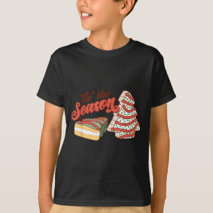 Tis' The Season Christmas Tree Cakes Xmas Pajamas  T-Shirt