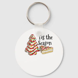 Tis The Season Christmas Tree Vintage Christmas Co Keychain