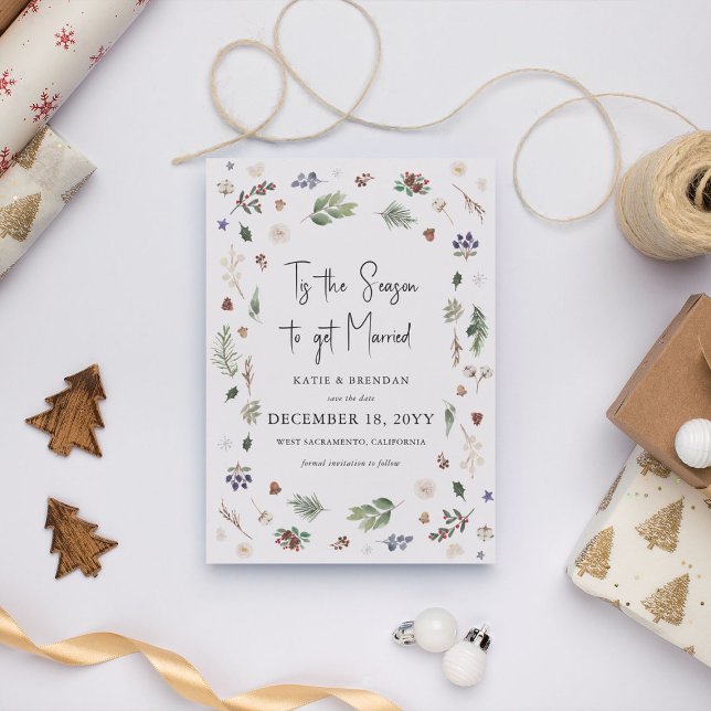 Tis' the Season Christmas Wedding Save the Date (Creator Uploaded)