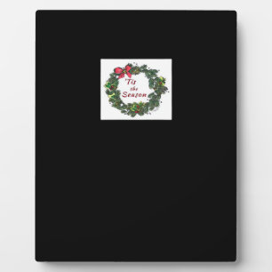 Tis The Season Christmas Wreath Plaque