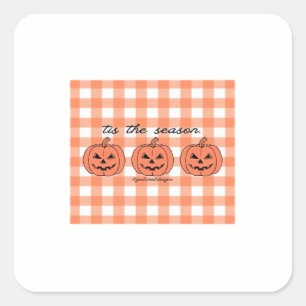 Tis The Season Classic Funny Design Square Sticker