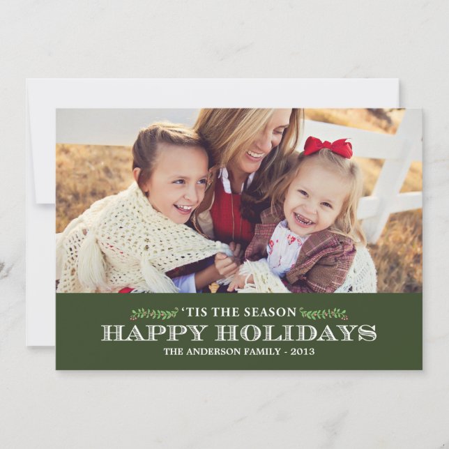 'TIS THE SEASON CLASSIC | HOLIDAY PHOTO CARD (Front)
