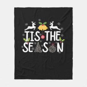 Tis The Season Classic Minimal Clean Fleece Blanket