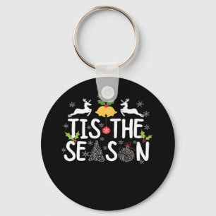 Tis The Season Classic Minimal Clean Keychain