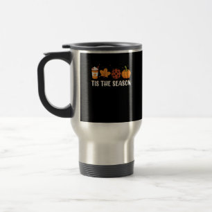 Tis The Season Coffee Fall Pickleball And Hallowee Travel Mug