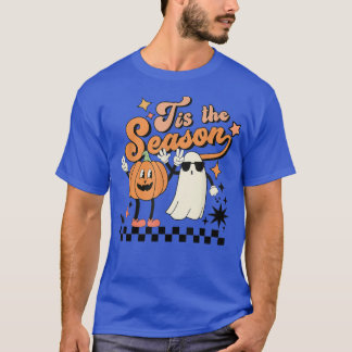 Tis The Season Cute Halloween Ghost Pumpkin Patch  T-Shirt