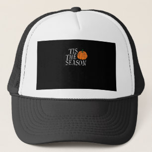Tis The Season Cute Halloween Pumpkin Trucker Hat