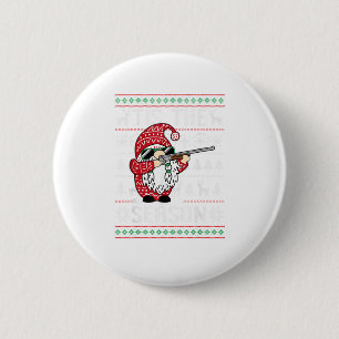 Tis The Season Deer Gnome Reindeer Christmas 2 Inch Round Button