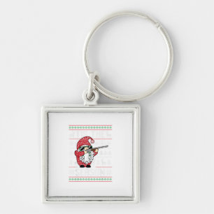 Tis The Season Deer Gnome Reindeer Christmas Keychain