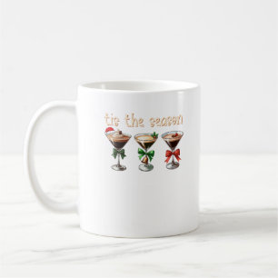 Tis The Season Espresso Cocktail Glasses Party Coffee Mug